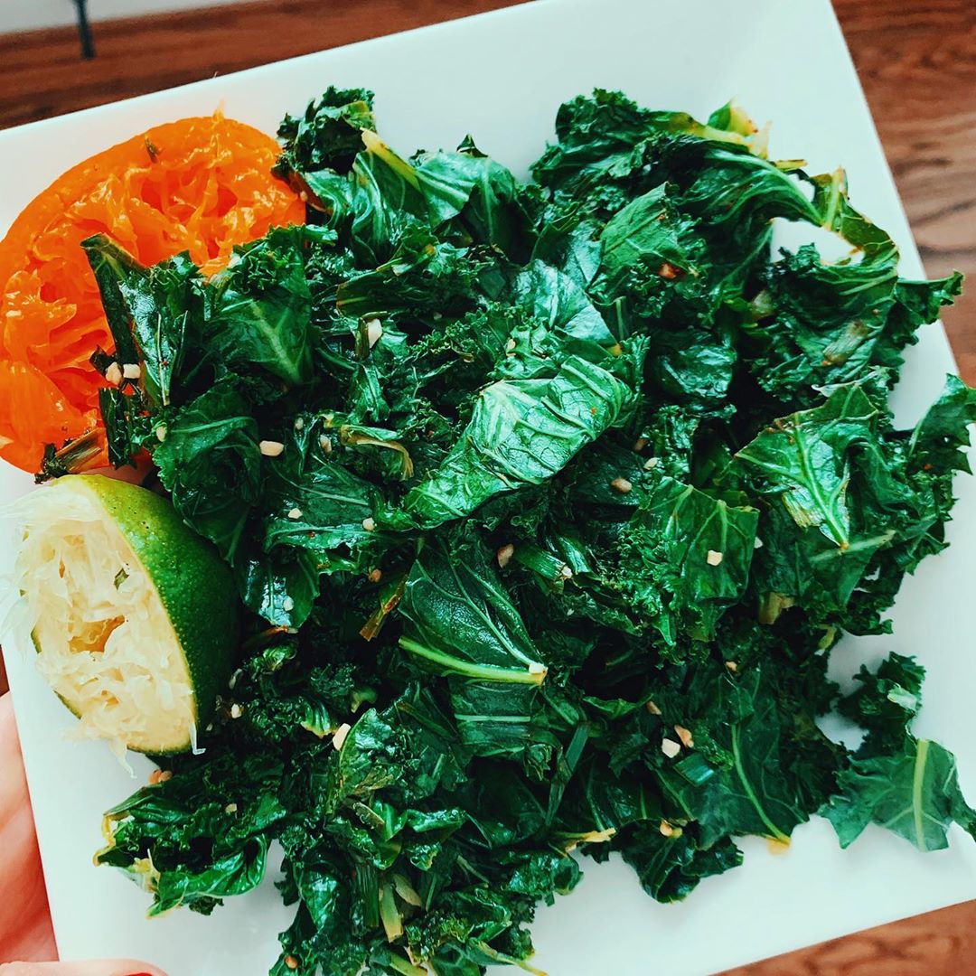 Citrus Garlicky Kale