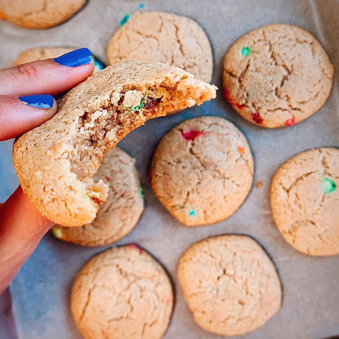 Almond Flour M&M Cookies