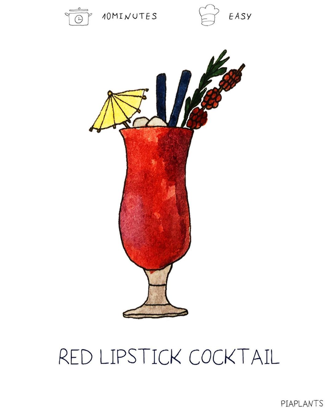 Red Lipstick Cocktail
