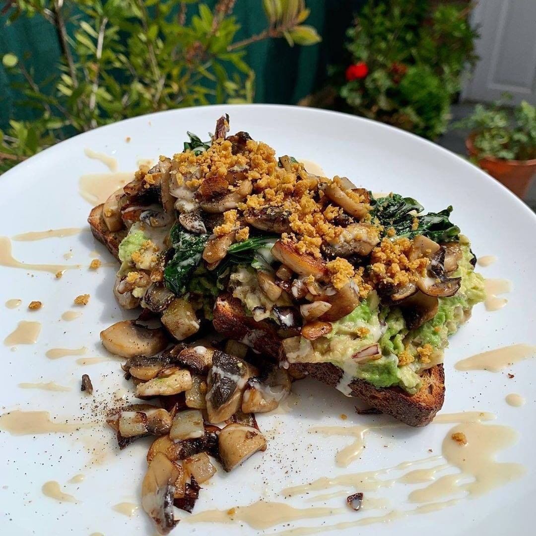 Avocado  Toast with Pili Nut Parmesan