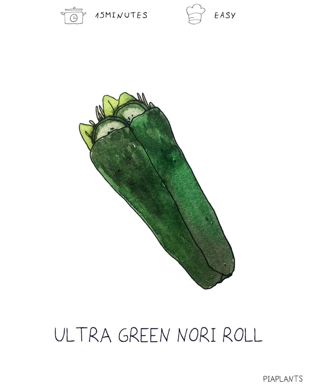 Ultra green nori roll