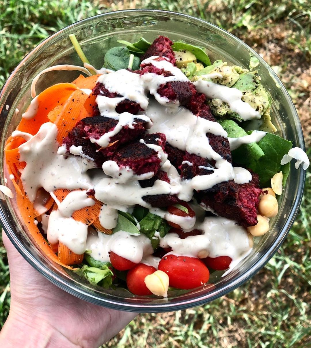 Veggie Burger Salad