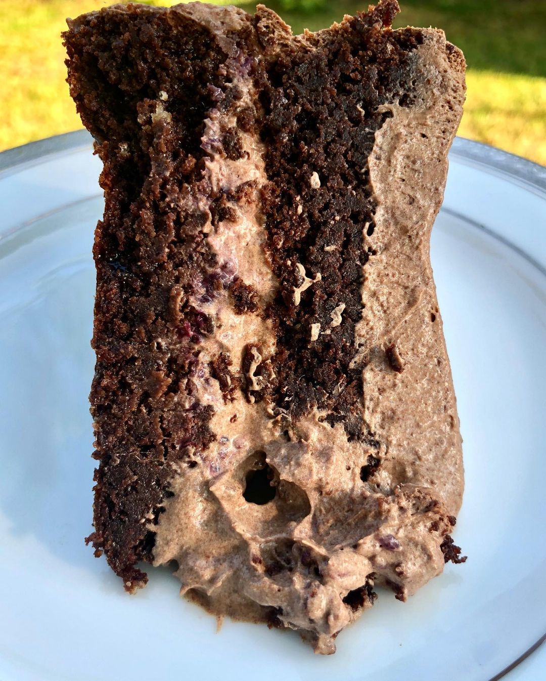 Vegan | Paleo | Gluten Free Espresso Brownie Cake with Chocolate Mousse Whipped “Frosting”
