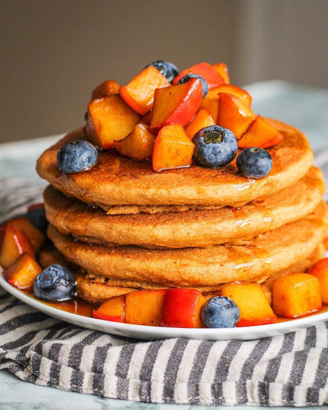 Whole Grain Apple Pancakes