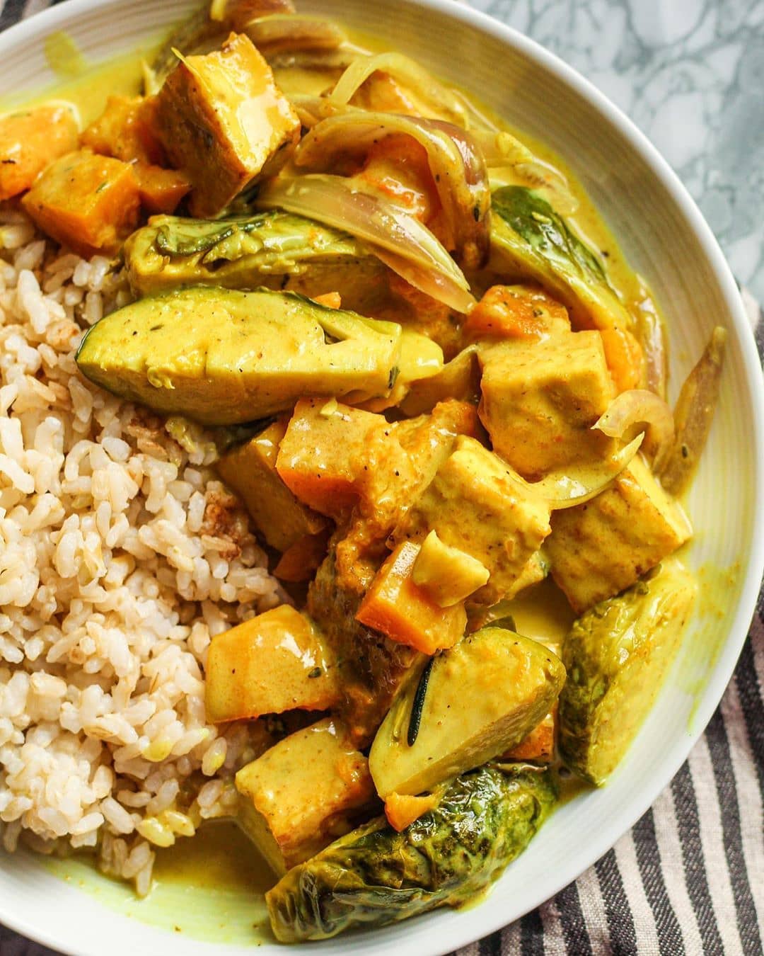 Recipe: Curried Coconut Baked Tofu