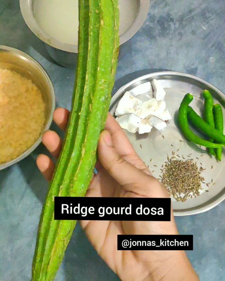 Ridge Gourd Dosa/beerakaya Dosa