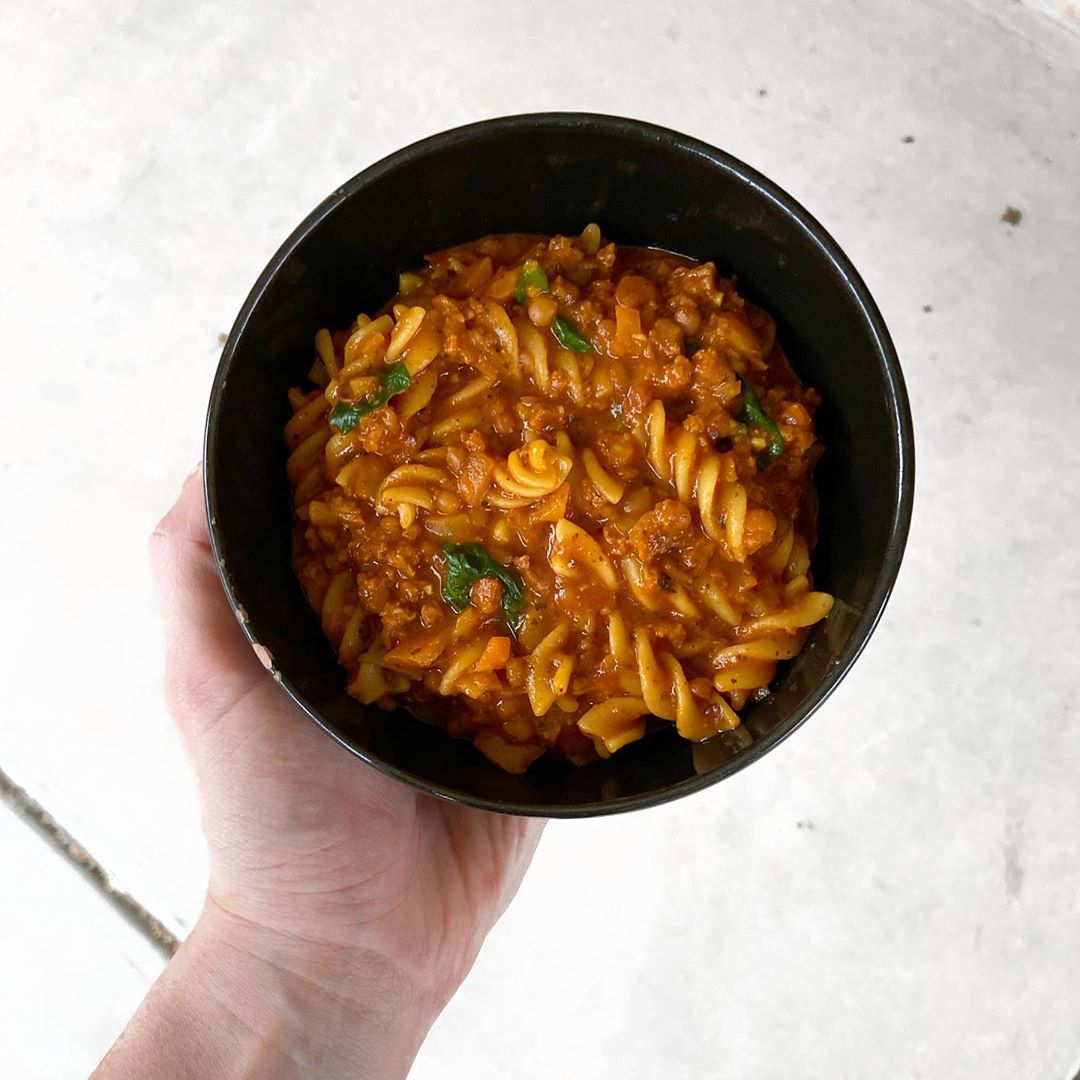 One Pot Spiral Bolognese