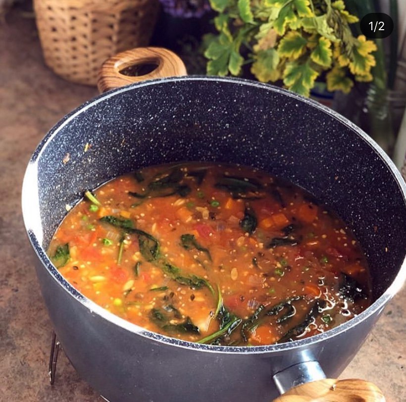 Loaded Potato Lentil Soup