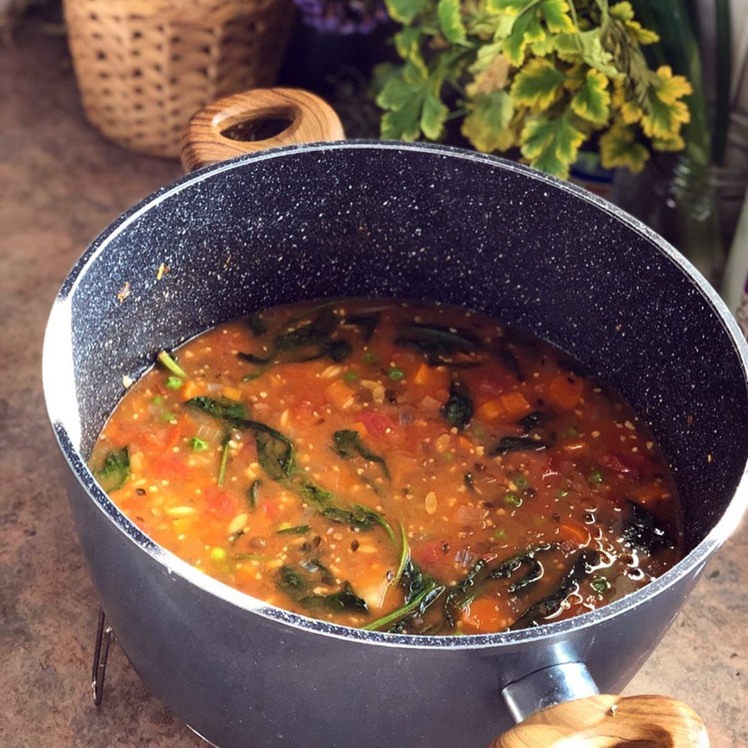 Loaded Potato Lentil Soup