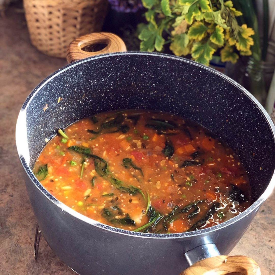 Loaded Potato Lentil Soup