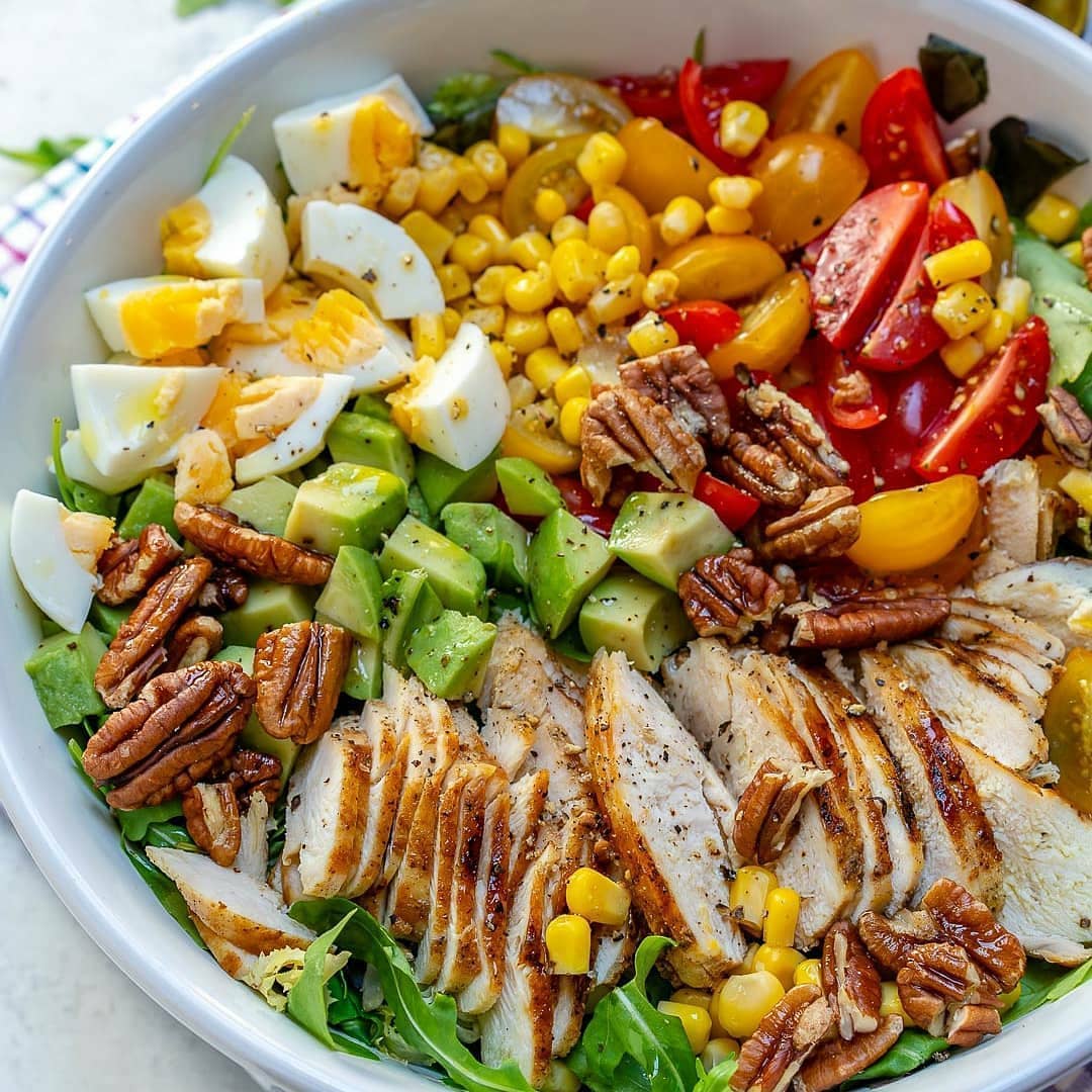 Grilled Chick Salad + Homemade Sweet Onion Dressing
