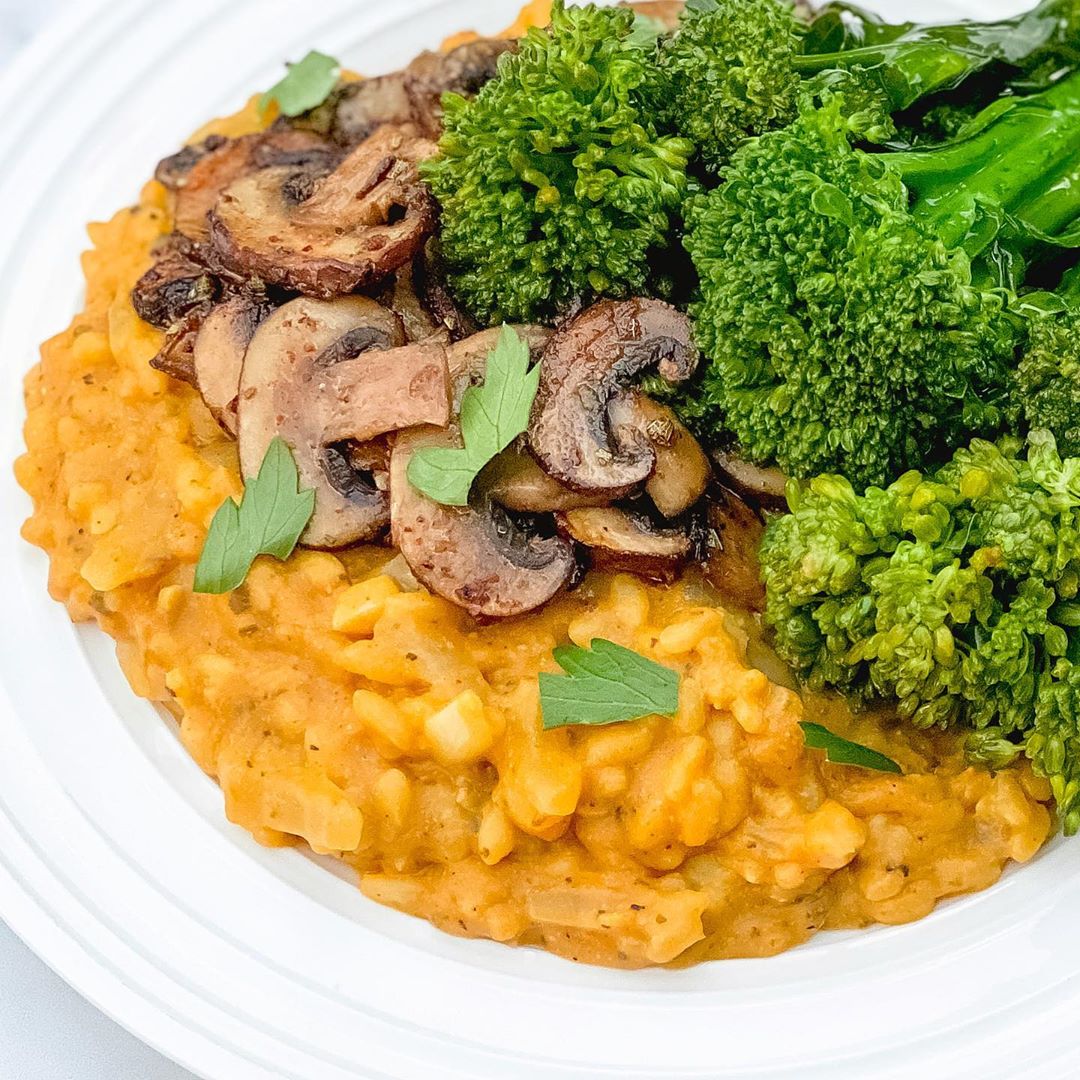 Vegan Pumpkin Sage Risotto