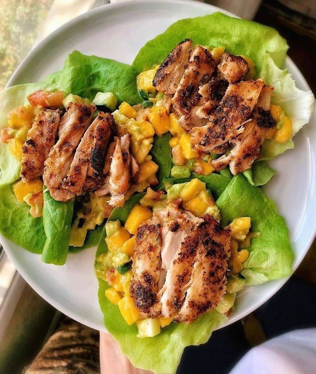 Mango Chicken Lettuce Wraps