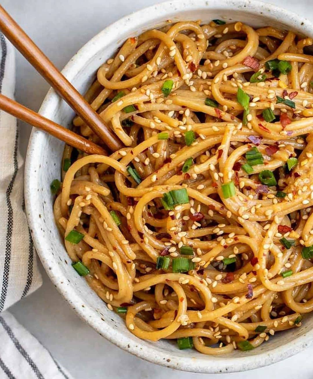 15 Minute Garlic Sesame Noodles (Gluten Free)