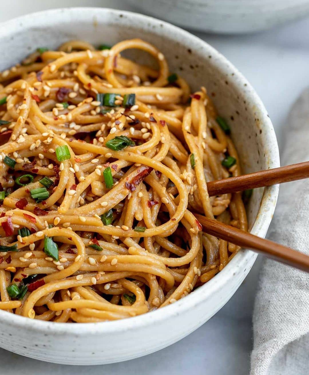 15 Minute Garlic Sesame Noodles (Gluten Free)