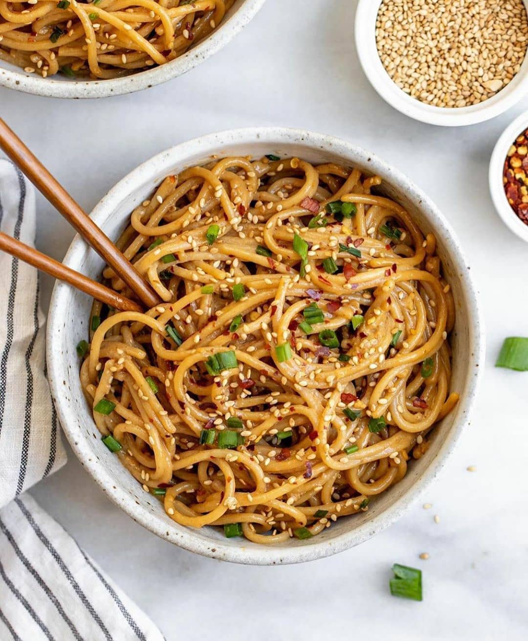 15 Minute Garlic Sesame Noodles (Gluten Free)