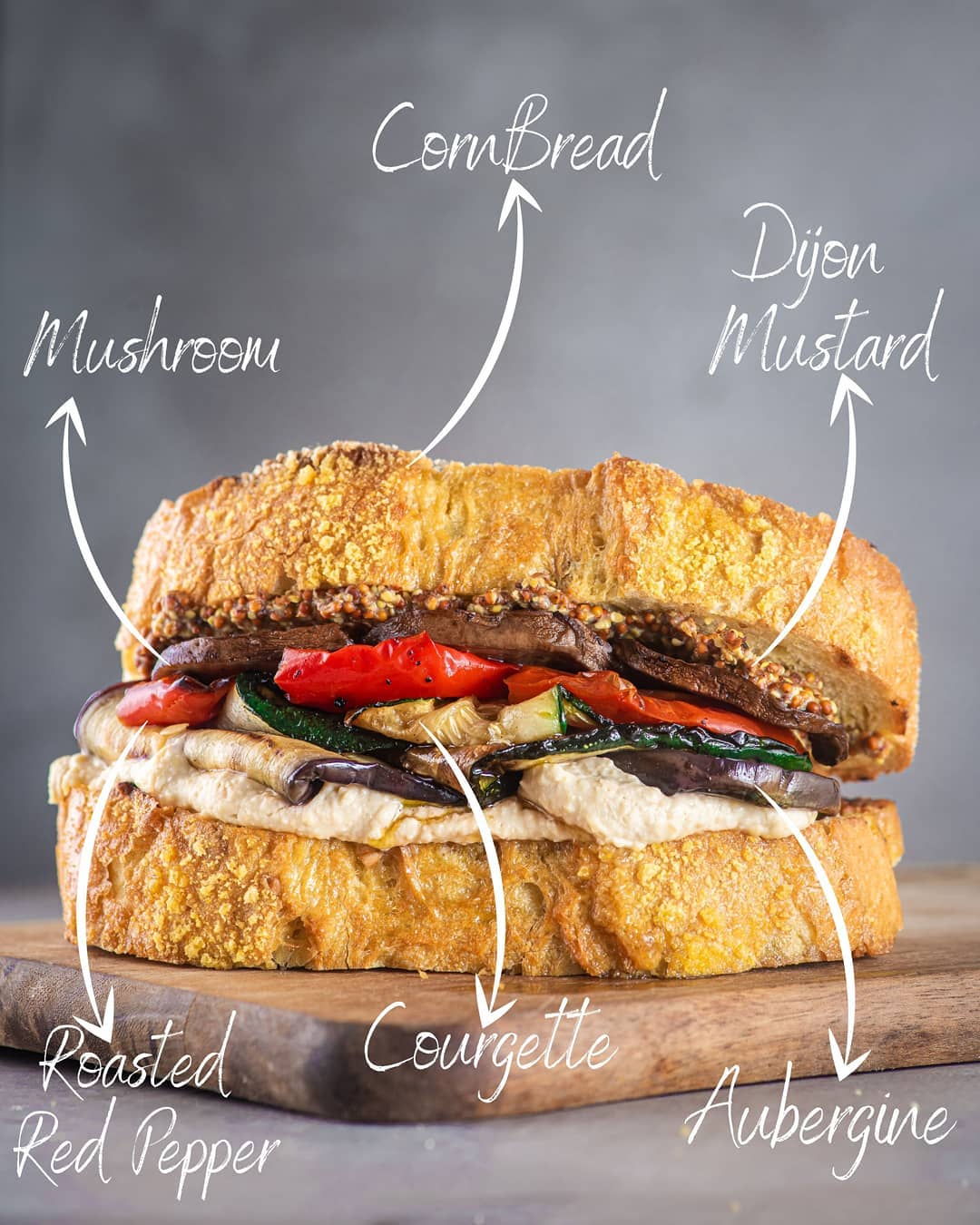 Roasted Grilled Vegetable Sandwich