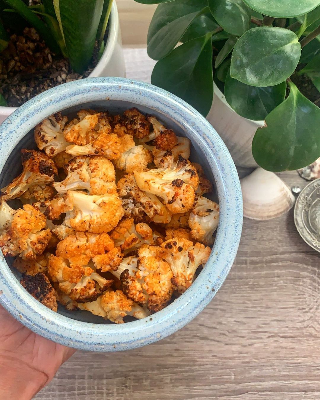 Roasted Buffalo Cauliflower with Hot Sauce