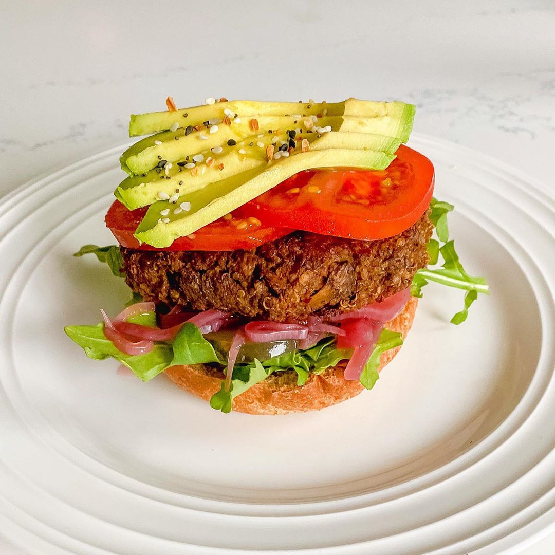 Mushroom Quinoa Veggie Burgers