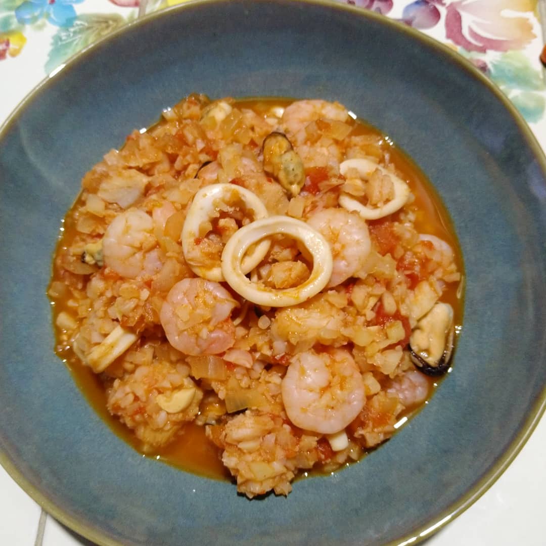 Cauliflower Rice Paella