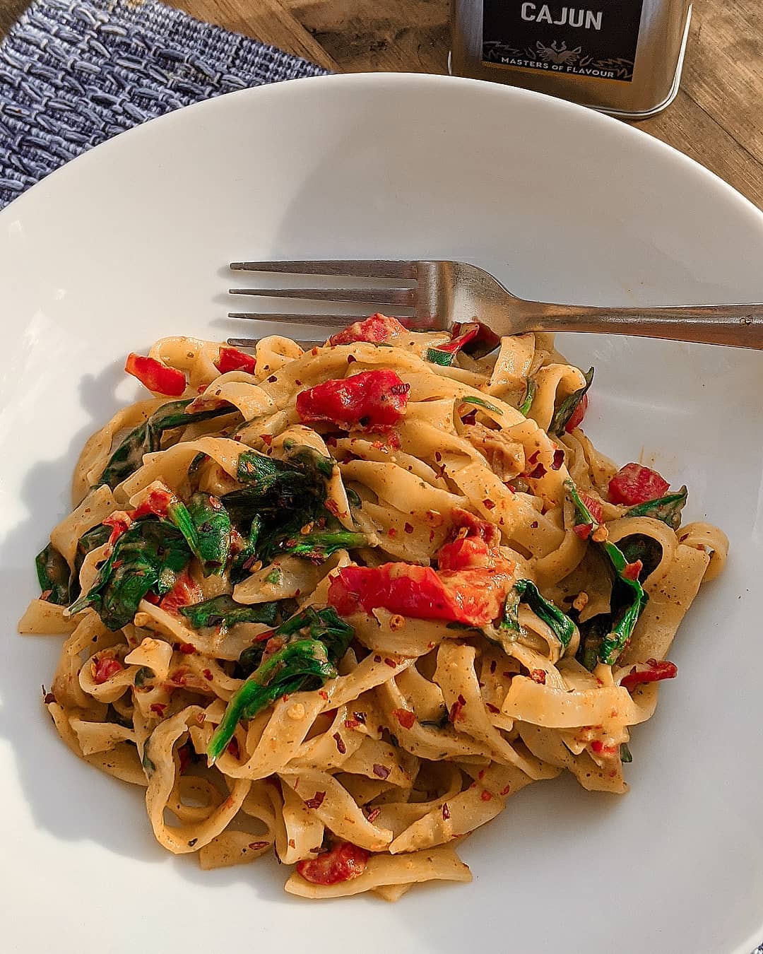 Creamy Cajun Pumpkin Tagliatelle