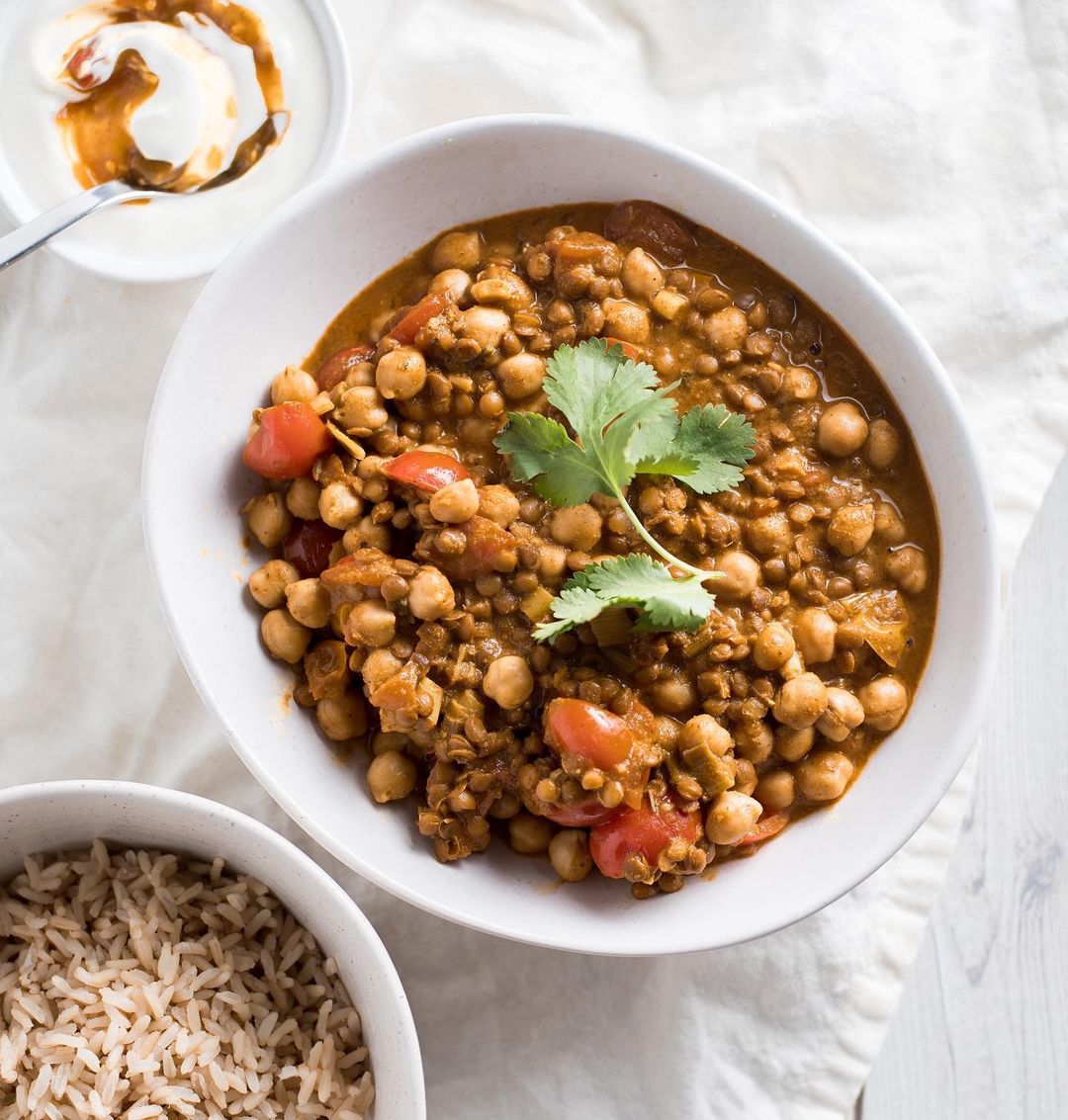 Dahl with Mango Chutney Yoghurt