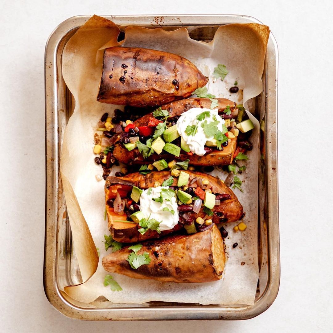 Mexican Stuffed Sweet Potatoes