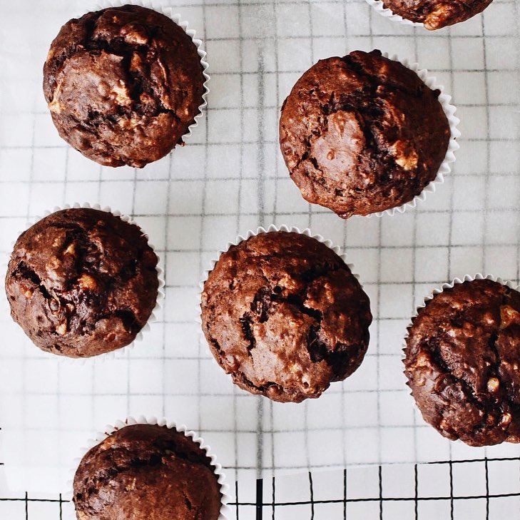 Double Chocolate Banana Muffin