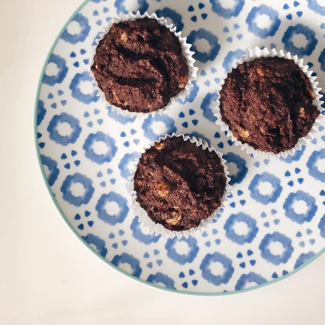 Double Choc Banana Muffins