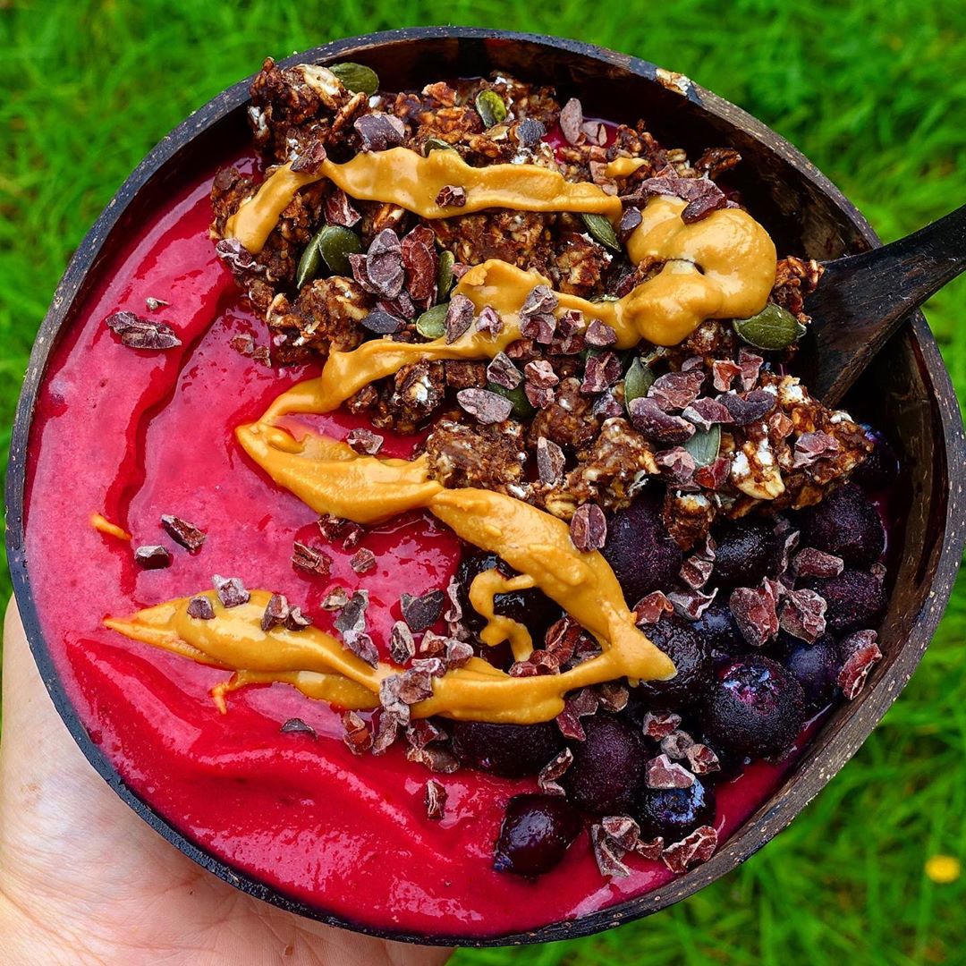 Sweet Cherry + Chocolate Pb Granola Bowl