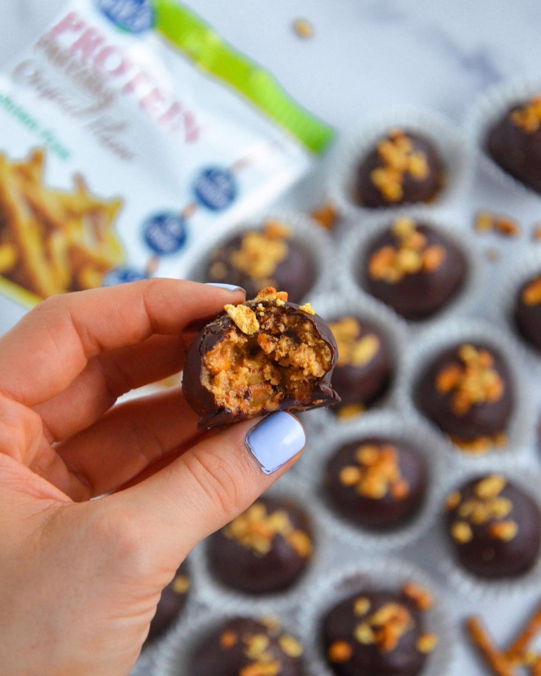 Peanut Butter Pretzel Truffles