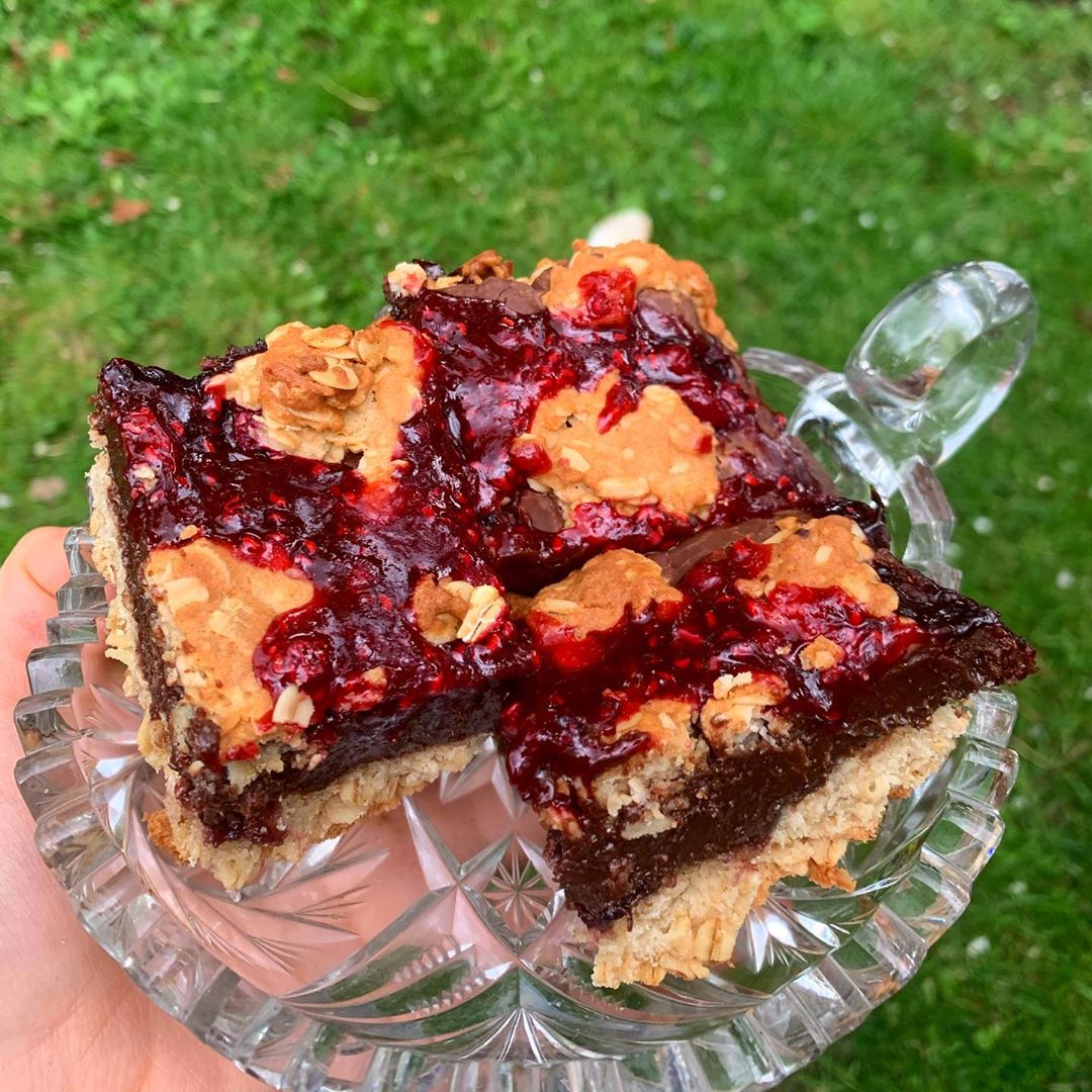 Peanut Butter and Jelly Oat Bars