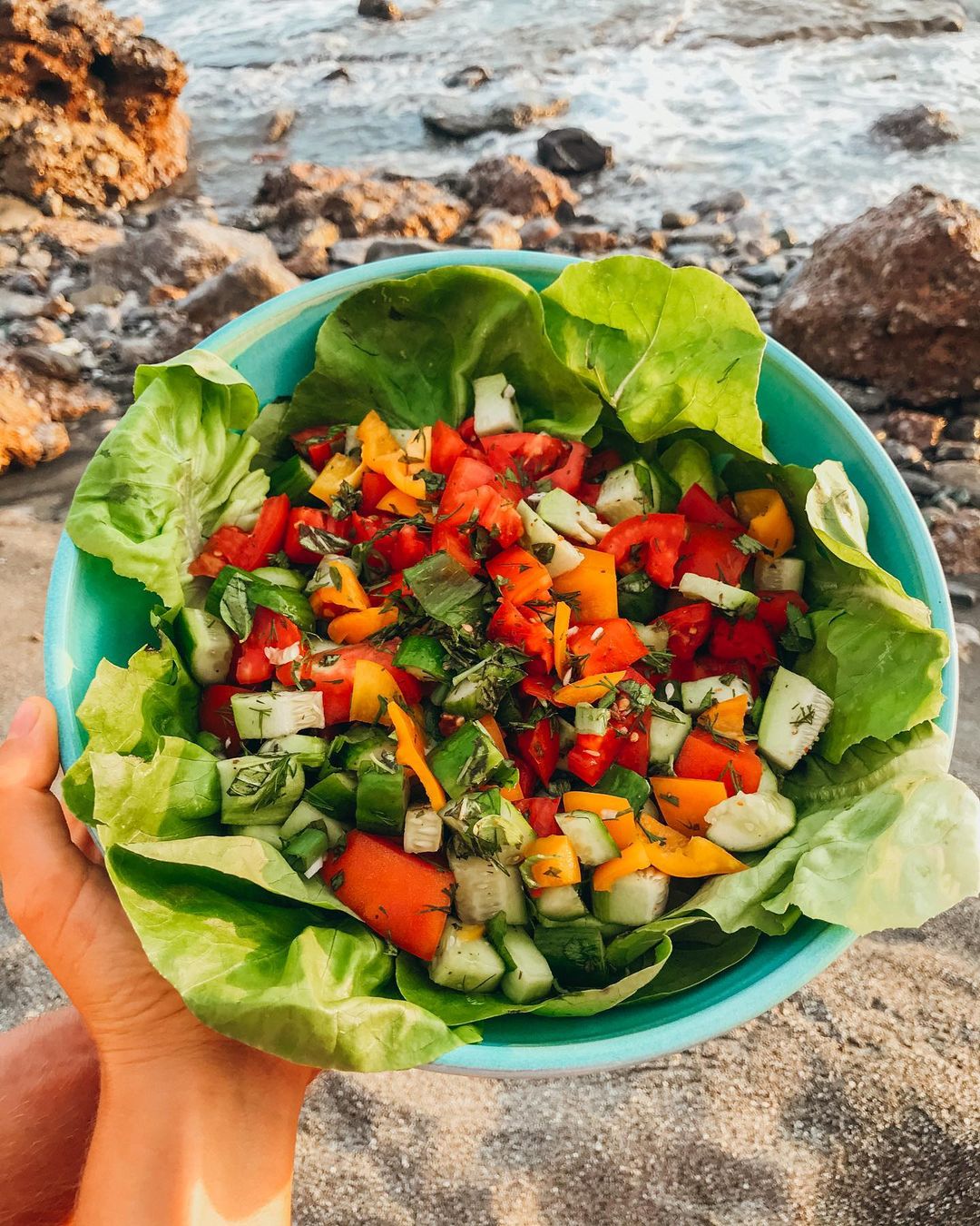 Liver Healing Sunset Salad in Crete