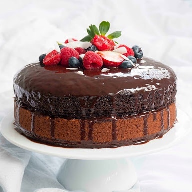 Vegan Chocolate Birthday Cake