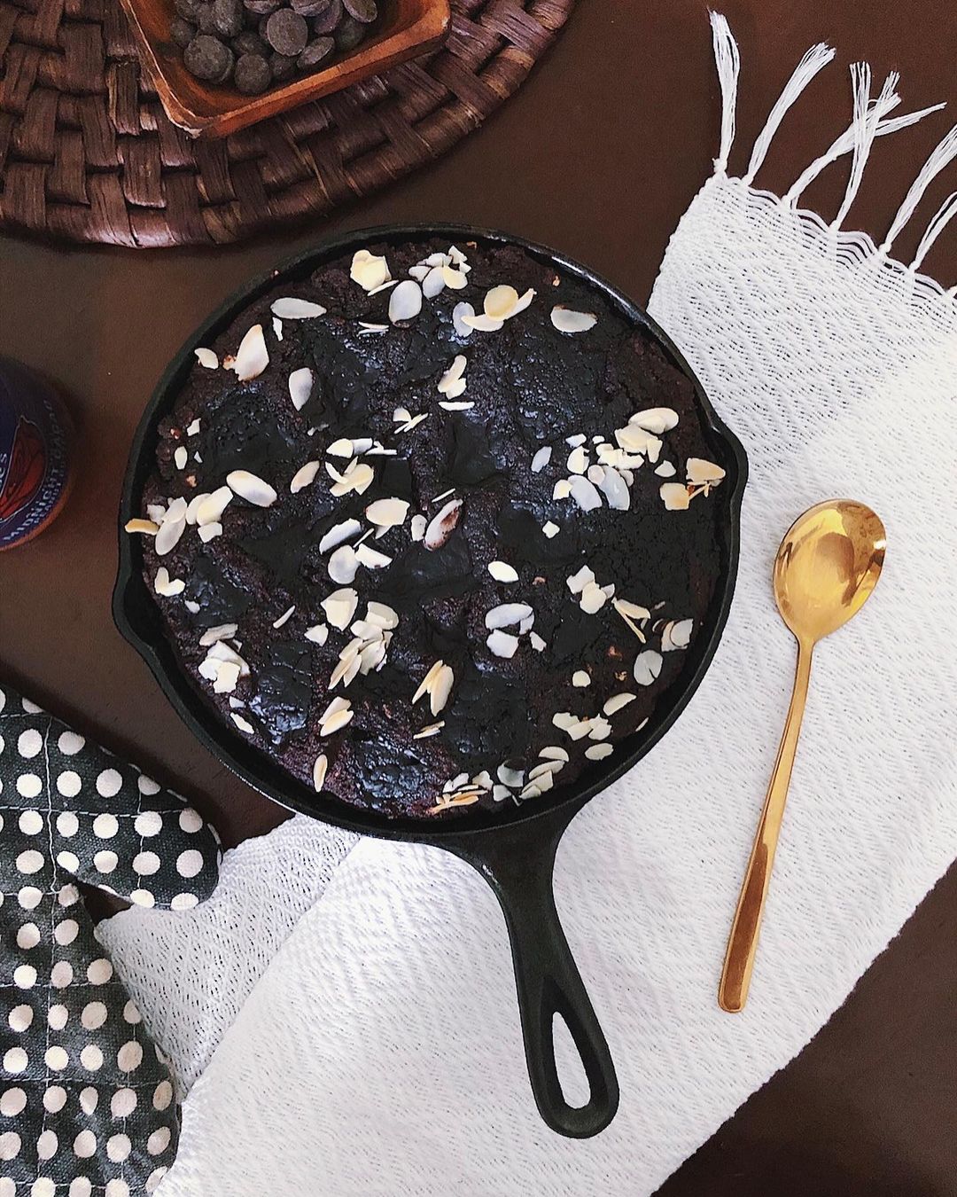 Skillet Double Chocolate Vegan Cookie