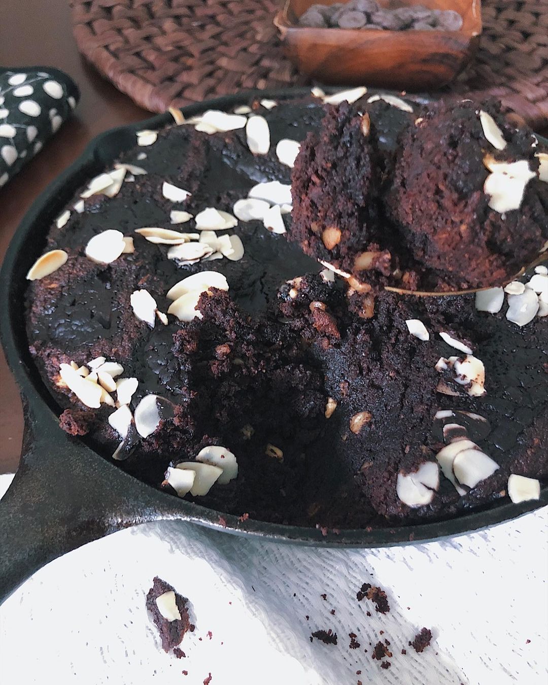 Skillet Double Chocolate Vegan Cookie