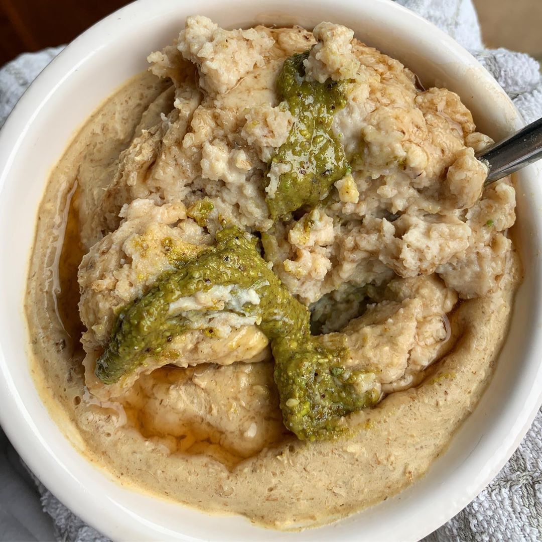 Pistachio Butter Baked Oats