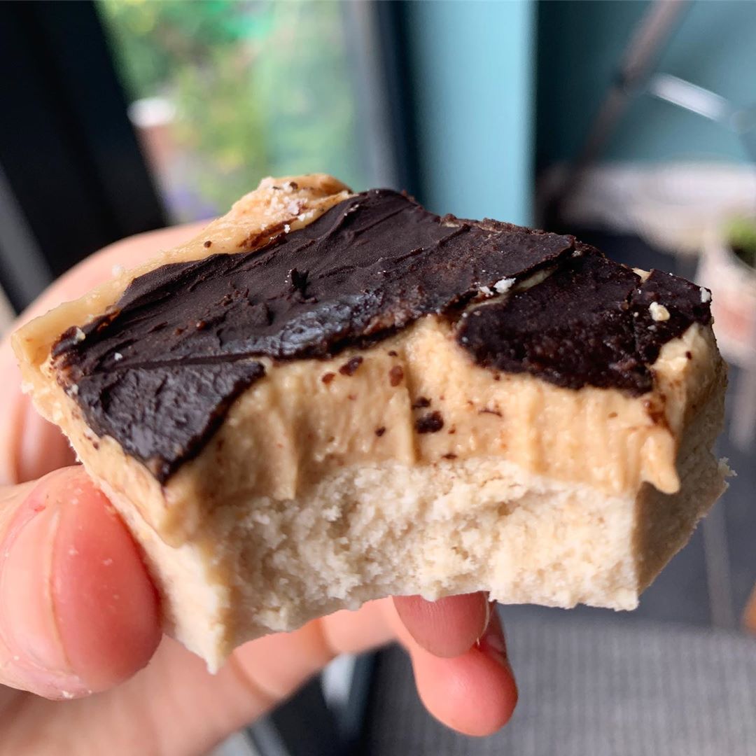 Peanut Butter Millionaires Shortbread (Vegan and High Protein)