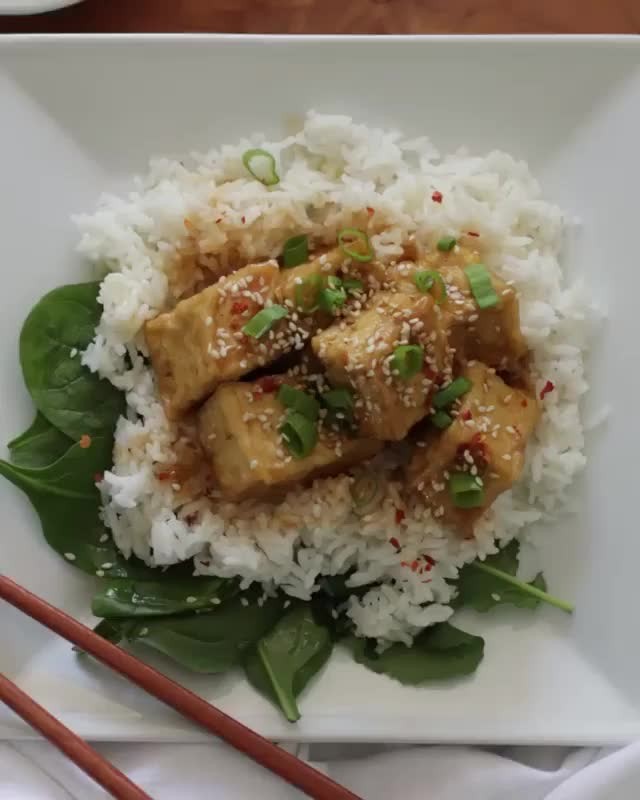Delicious General Tso's Tofu Dish