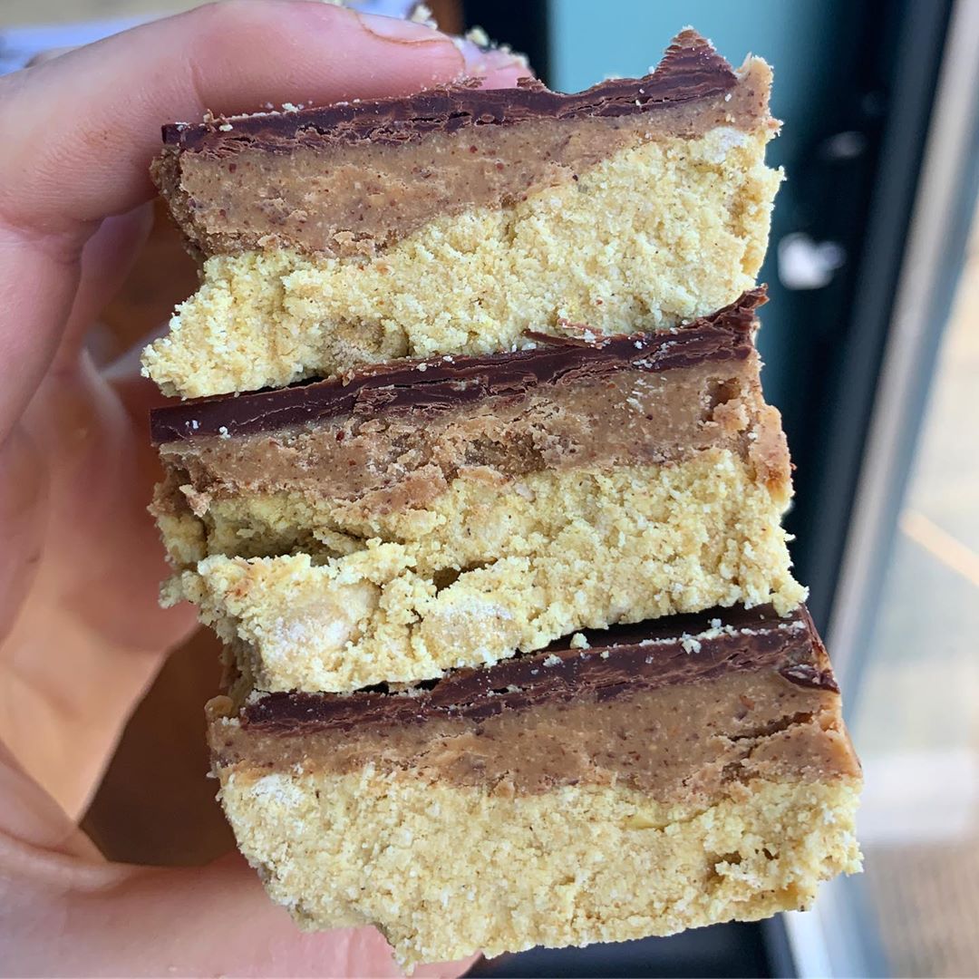 High Protein Millionaires Shortbread