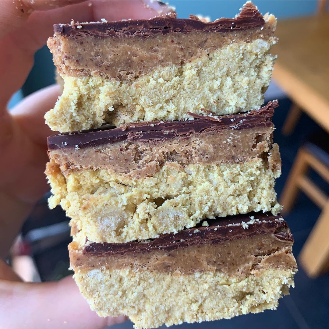 High Protein Millionaires Shortbread