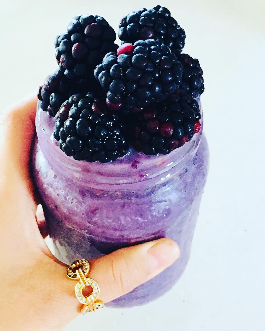 Blackberry Coconut Almond Milk Smoothie