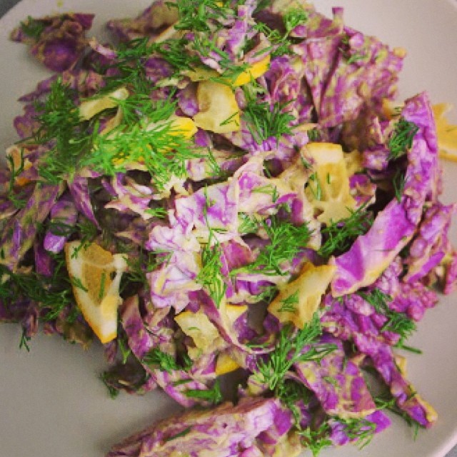 Cabbage Salad with Dill and Lemon