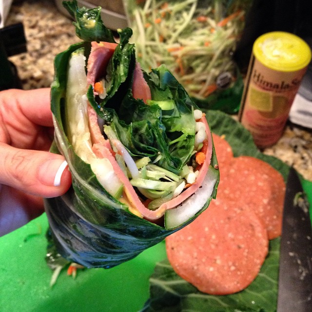 Easy Vegan Collard Sandwich Wraps