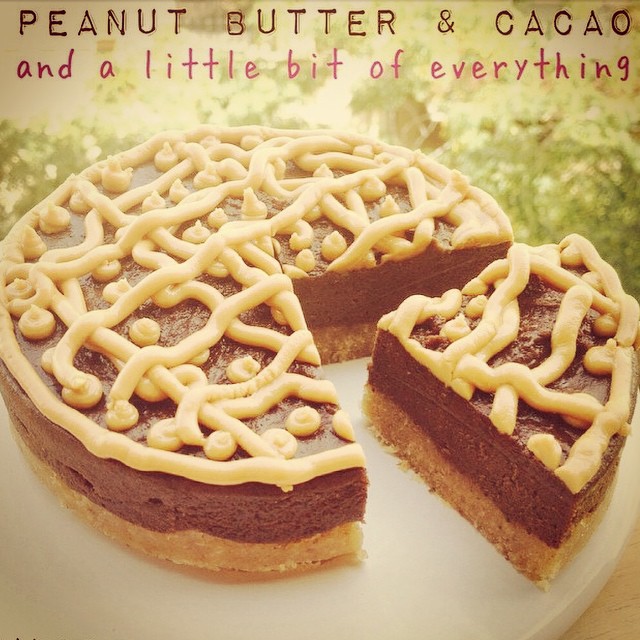 Peanut Butter Cacao Protein Cake