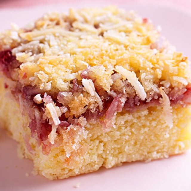 Raspberry Jam and Coconut Slices