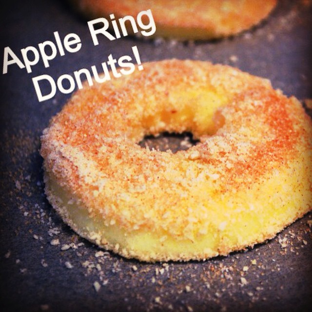 Baked Apple Ring Donuts
