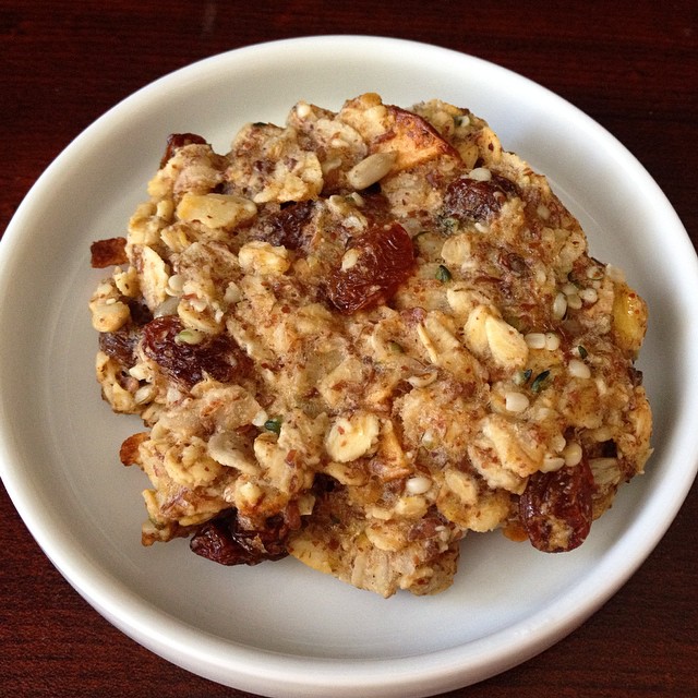 Muesli Banana Hemp Seed Breakfast Cookies
