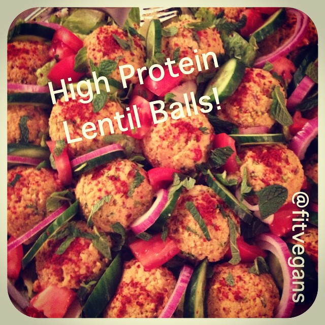 Sprouted Red Lentil Protein Balls