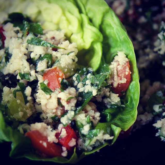 Raw Cauliflower Tabbouleh Salad